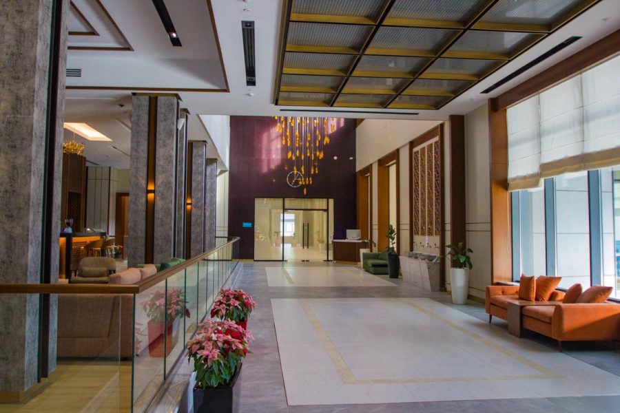 Холл в санатории Источник в городе Железноводске - фотография