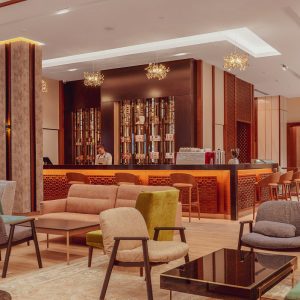 Лобби бар Звездное небо в санатории Источник в городе Железноводске - фотография