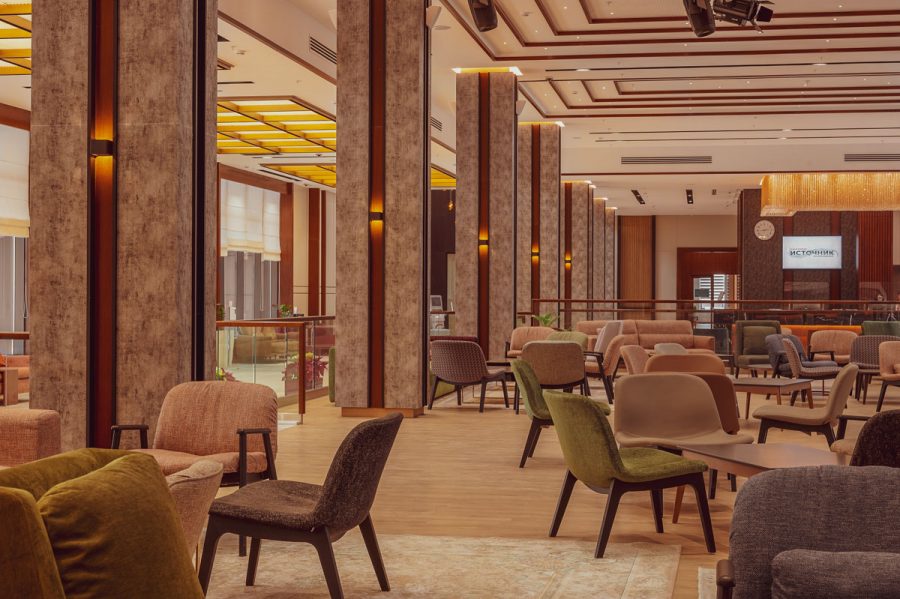 Лобби бар Звездное небо в санатории Источник в городе Железноводске - фотография