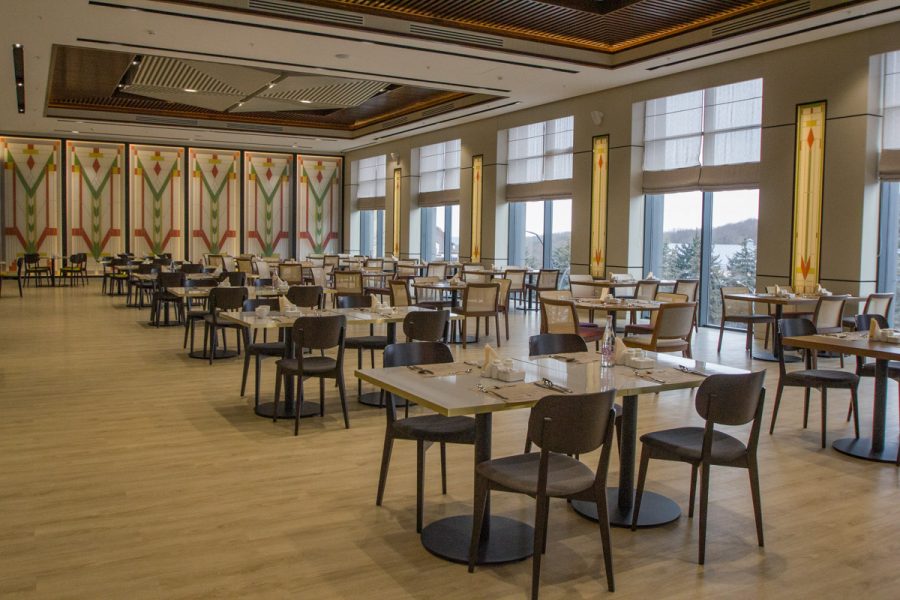 Ресторан Бон Аппетит в санатории Источник в городе Железноводске - фотография