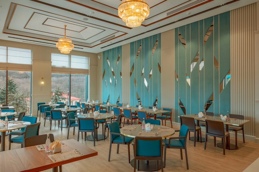 Ресторан Бон Аппетит в санатории Источник в городе Железноводске - фотография